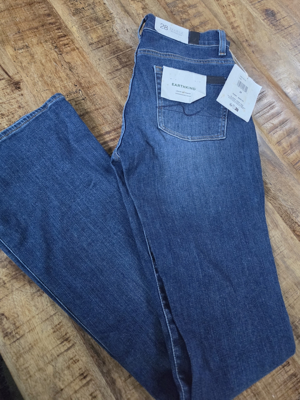 👖 7 For All Mankind Earthkind Jeans Blue Denim Size 28 NWT